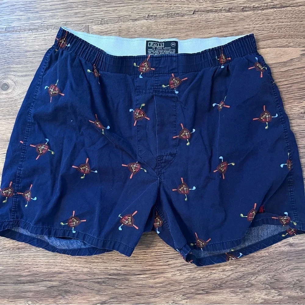 Vintage Polo Ralph Lauren Boxer Shorts 30-Small EUC